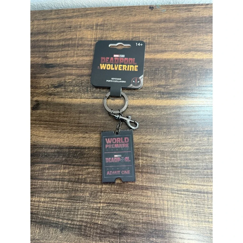 Deadpool & Wolverine Loungefly World Premiere Ticket Keychain New Sealed